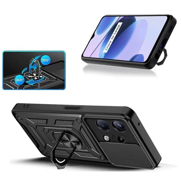 Удароустойчив калъф Techsuit CamShield за Motorola Moto Edge 50 Pro, Черен 2