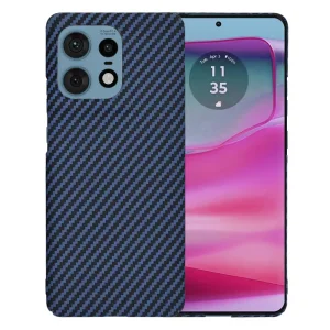 Пластмасов калъф Techsuite Carbonite FiberShell за Motorola Moto Edge 50 Pro, Син
