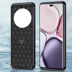 Силиконов Калъф Techsuit Carbon за Honor Magic7 Lite / X9c, Черен 3