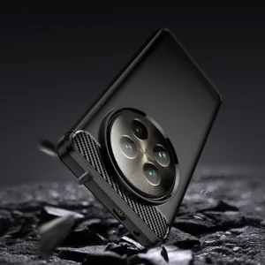 Силиконов Калъф Techsuit Carbon Fibre Brushed за Realme 12 / 12x, Черен 3