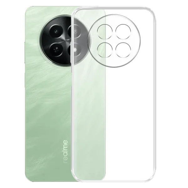 Techsuit Clear Silicone Case for Realme 12 / 12x, Transparent 2