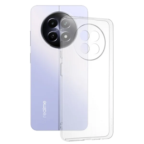 Techsuit Clear Silicone Case for Realme 12 / 12x, Transparent 1