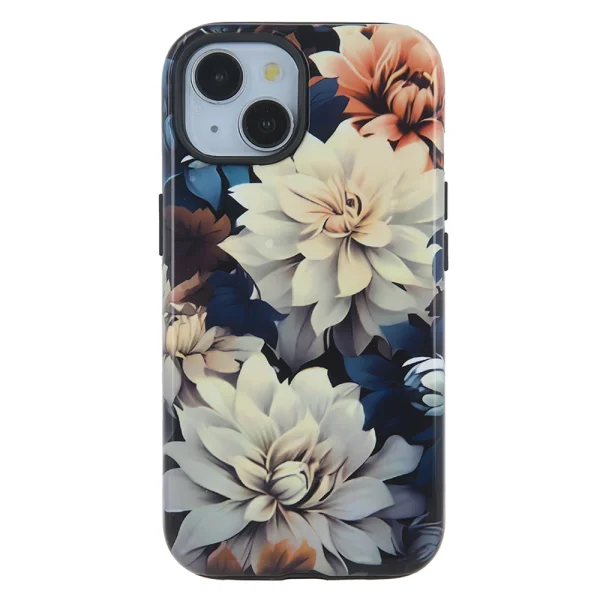 Shockproof case Decor for iPhone 13 / iPhone 14, Flowers 2