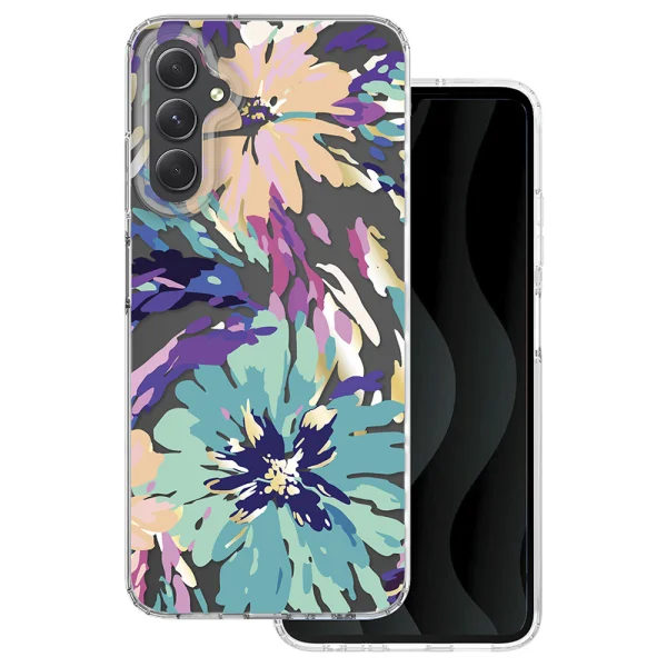 Shockproof case IMD print for Samsung Galaxy A05s, Art flowers 2