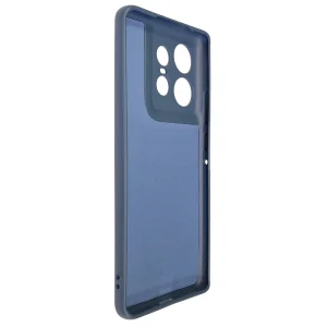 Силиконов калъф Matte за Motorola Moto Edge 50 Pro, Тъмно син 3