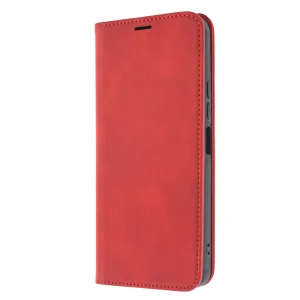 Калъф тефтер Smart Suede за Xiaomi Redmi 13C 4G / 13C 5G / Poco C65, Червен