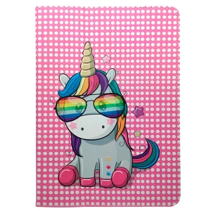 Universal Wallet Case GreenGo Candy for Tablet 9 - 10 inches, Unicorn