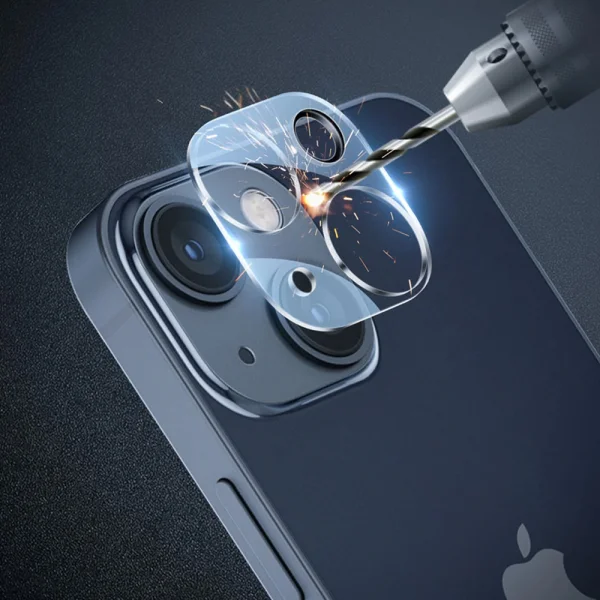 Tempered Glass Protector 5D for camera of iPhone 13 / 13 mini, Transparent 2