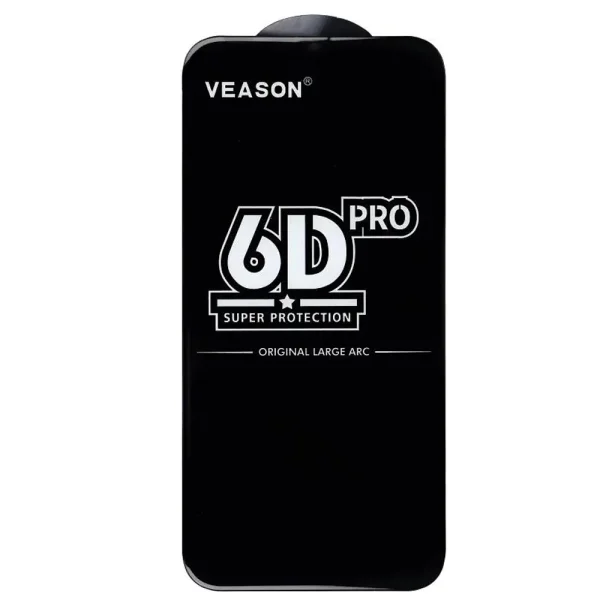 Стъклен протектор Veason 6D Pro Full Glue за Samsung Galaxy S25, Черен 2