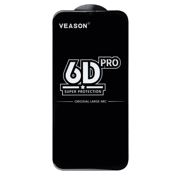 Glass Protector Veason 6D Pro Full Glue for Samsung Galaxy S25 Plus, Black 2