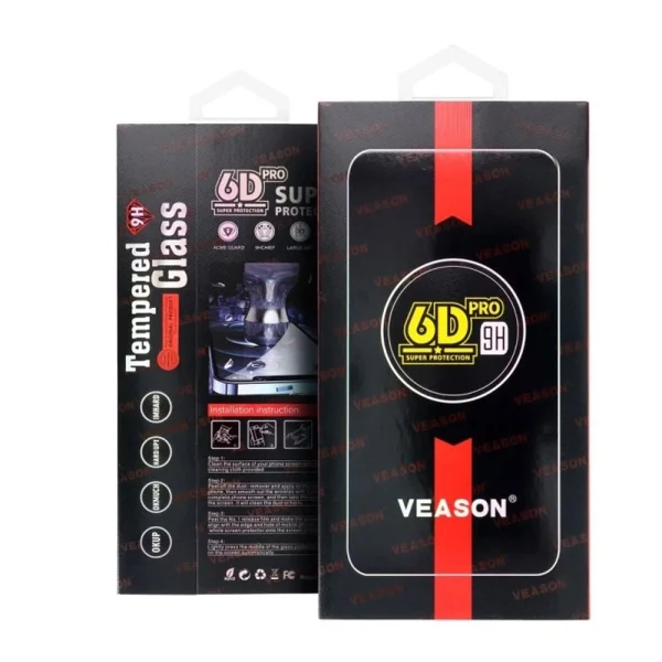 Стъклен протектор Veason 6D Pro Full Glue за Samsung Galaxy S25 Ultra, Черен 3