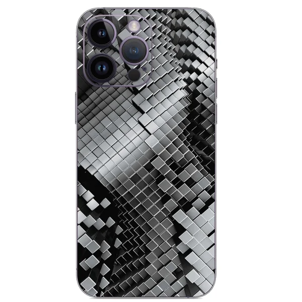 Фолио Протектор за гърба на iPhone 14 Pro max, Abstract Square 3D 1