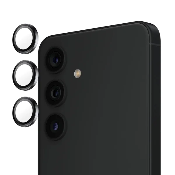 Стъклен Протектор за камера PanzerGlass Hoops Lens Protector за Samsung Galaxy S25, Черен 2