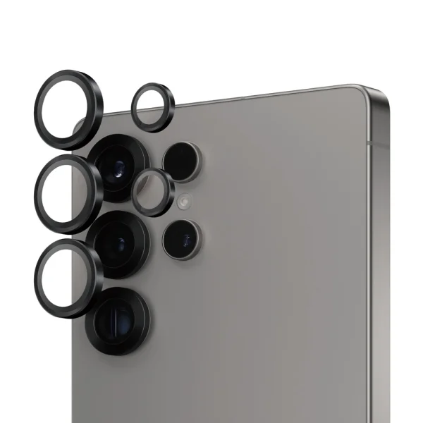 Glass Camera Protector PanzerGlass Hoops Lens Protector for Samsung Galaxy S25 Ultra, Black 2