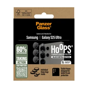 Glass Camera Protector PanzerGlass Hoops Lens Protector for Samsung Galaxy S25 Ultra, Black 5