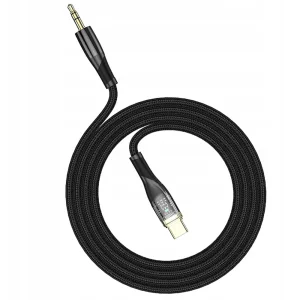 USB Cable JELLICO B21 USB-C to 3.5mm, 1.2 m, Black 3
