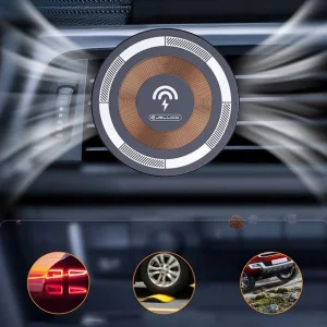 Стойка за кола Jellico W14, MagSafe, Wireless Car, 15W, Черен 4