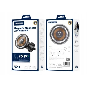Стойка за кола Jellico W14, MagSafe, Wireless Car, 15W, Черен 5