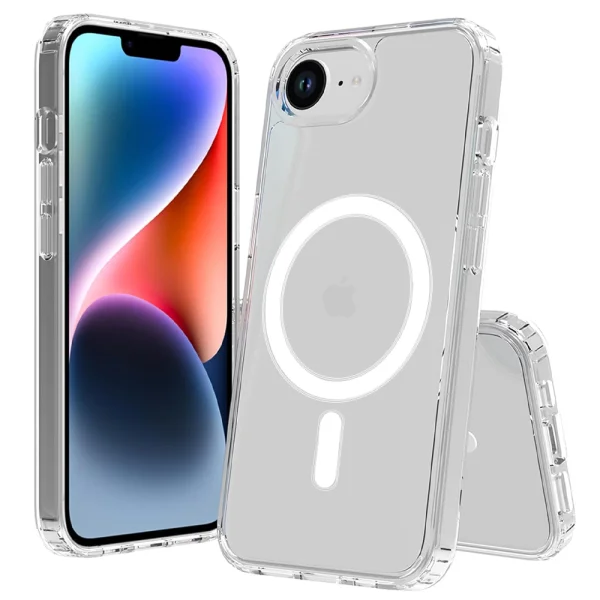 Shockproof case Swissten Jelly MagStick for iPhone 16e/17e, Transparent 1