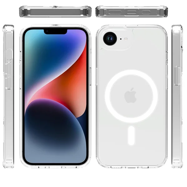 Shockproof case Swissten Jelly MagStick for iPhone 16e/17e, Transparent 2