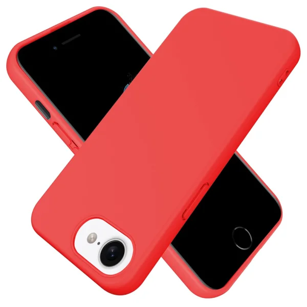 Силиконов калъф Swissten Soft Joy за iPhone 16e/17e, Червен 1