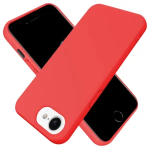 Силиконов калъф Swissten Soft Joy за iPhone 16e/17e, Червен