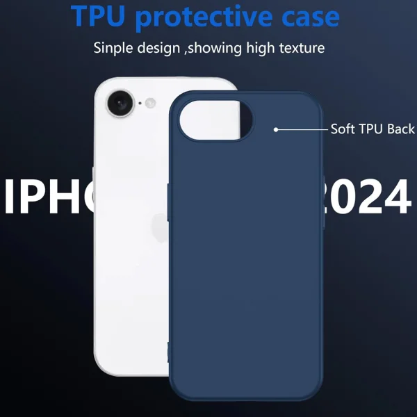 Swissten Soft Joy Silicone Case for iPhone 16e/17e, Blue 2