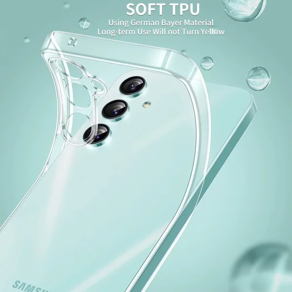 Силиконов калъф Swissten за Samsung Galaxy A16 5G, Прозрачен 3