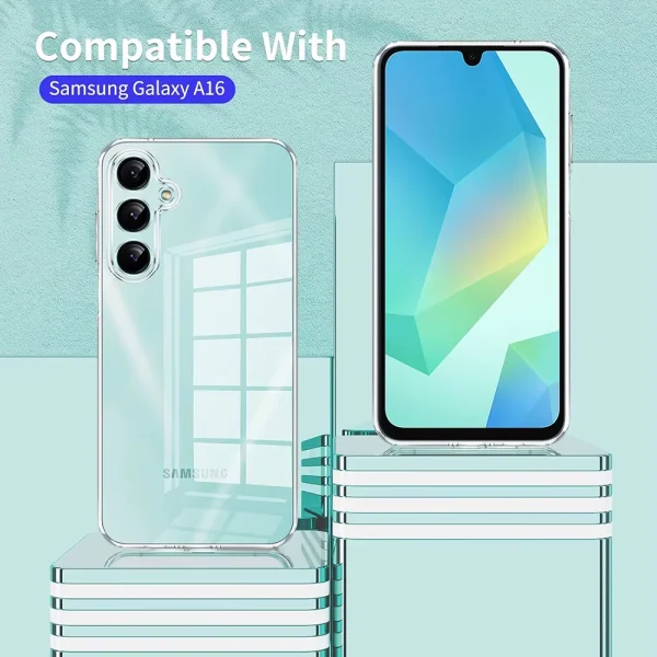 Силиконов калъф Swissten за Samsung Galaxy A16 5G, Прозрачен 2
