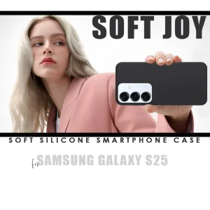 Silicone Case Swissten Soft Joy for Samsung Galaxy S25 5G, Black 4