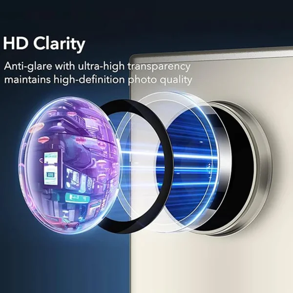 Стъклени протектори за камера Metal Ring за Samsung Galaxy S25 Ultra, Черен 2