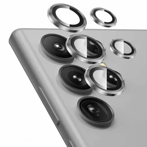 Стъклени протектори за камера Metal Ring за Samsung Galaxy S25 Ultra, Сребрист