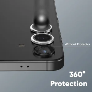 Стъклени протектори за камера Metal Ring за Samsung Galaxy S25 Plus, Сребрист 3