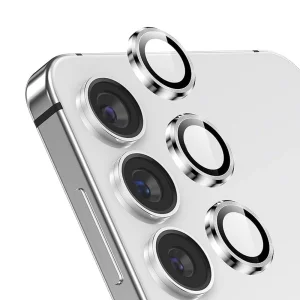 Стъклени протектори за камера Metal Ring за Samsung Galaxy S25, Сребрист