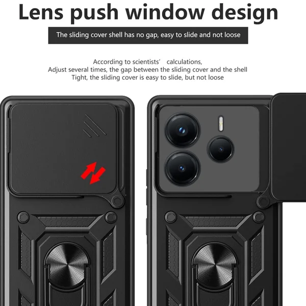 Shockproof case Techsuit CamShield for Xiaomi Redmi Note 14 5G, Black 3