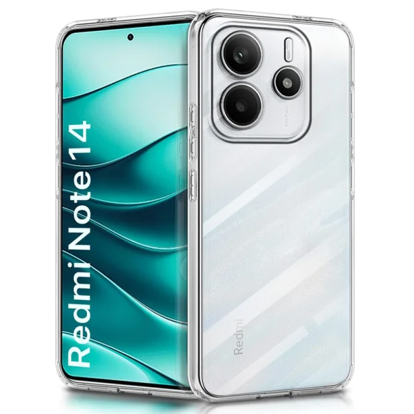 Techsuit Silicone Case for Xiaomi Redmi Note 14 5G, Transparent 1