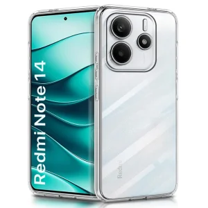 Силиконов калъф Techsuit Silicone за Xiaomi Redmi Note 14 5G, Прозрачен