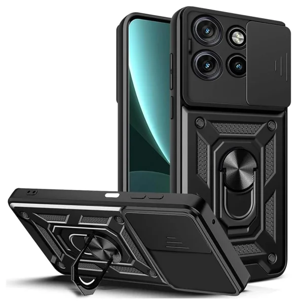 Удароустойчив калъф Techsuit CamShield за Motorola Moto G15/G15 Power, Черен 1