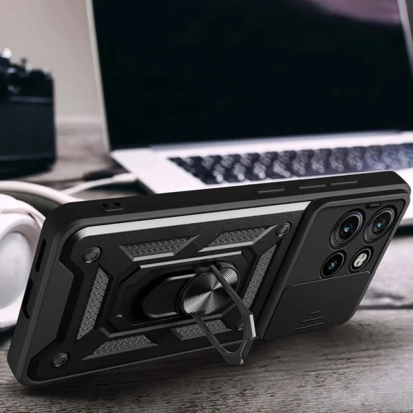 Удароустойчив калъф Techsuit CamShield за Motorola Moto G15/G15 Power, Черен 3