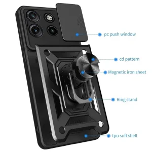 Удароустойчив калъф Techsuit CamShield за Motorola Moto G15/G15 Power, Черен 4