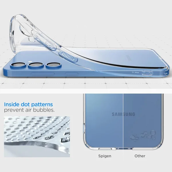Силиконов калъф Spigen Liquid Crystal за Samsung Galaxy S25, ACS08995, 8809971238267, Прозрачен 5