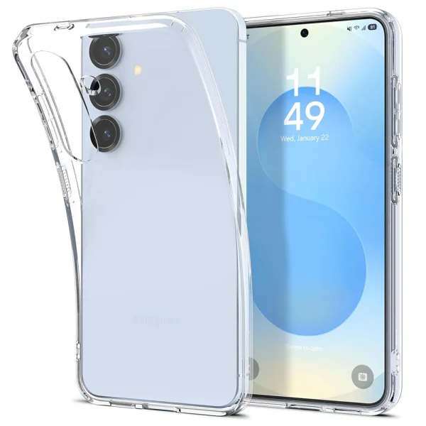 Силиконов калъф Spigen Liquid Crystal за Samsung Galaxy S25, ACS08995, 8809971238267, Прозрачен 1