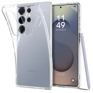 Силиконов калъф Spigen Liquid Crystal за Samsung Galaxy S25 Ultra, ACS08948, 8809971237796, Прозрачен