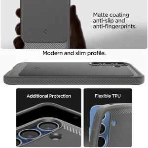 Spigen Rugged Armor Mag MagSafe Case for Samsung Galaxy S25, ACS08999, 8809971238304, Gray 3