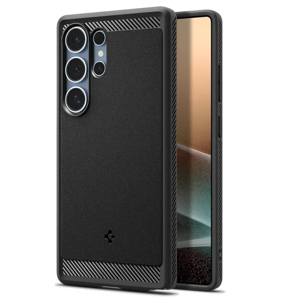 Spigen Rugged Armor Mag MagSafe Case for Samsung Galaxy S25 Ultra, ACS08951, 8809971237826, Matte, Black 1