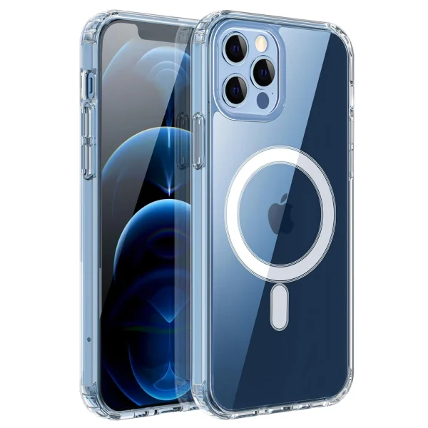 Удароустойчив калъф MagSF за iPhone 12 Pro Max, camera protection, Прозрачен 2