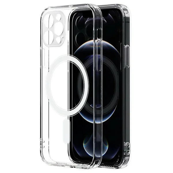 Удароустойчив калъф MagSF за iPhone 12 Pro Max, camera protection, Прозрачен 1