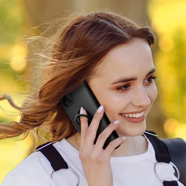 Силиконов калъф Silicone Ring за iPhone 12 Pro Max, Черен 3
