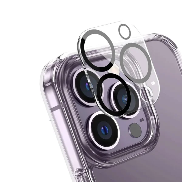 Стъклен протектор за камера 3D на iPhone 15 Pro / 15 Pro Max 2