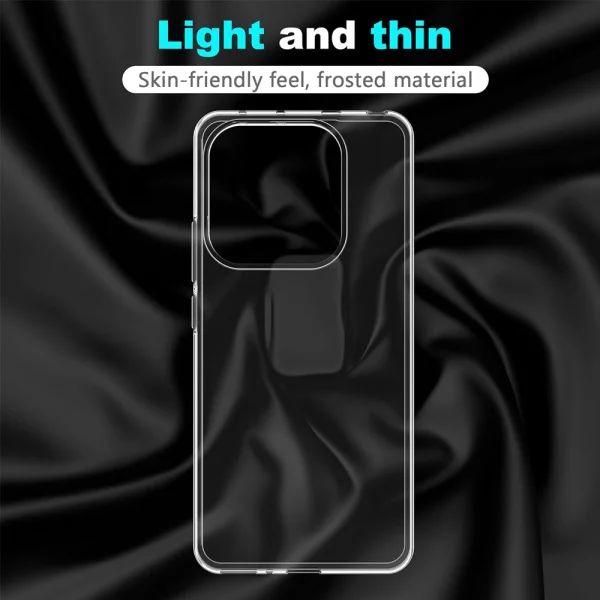 Silicone Case for Xiaomi Redmi Note 14 5G, 0.5mm, Transparent 2